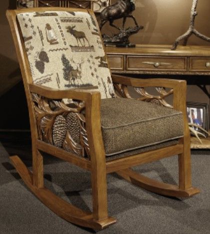 Marshfield Furniture Woodland Brown Rocker Chair-0