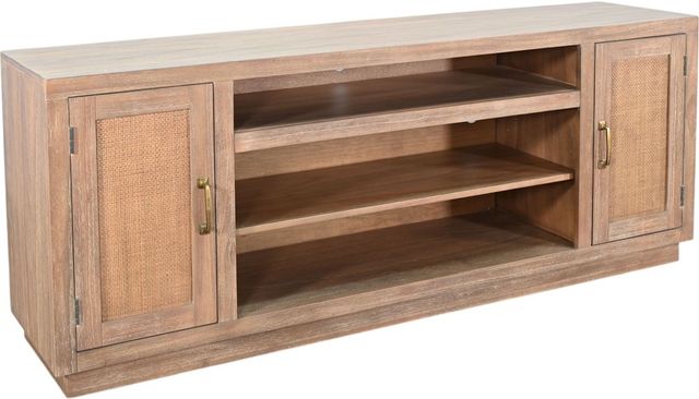 Sunny Designs™ Cane Hearth Oak Grove Media Console-0