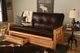 Kodiak Furniture Lodge Oregon Trail Java/Natural Full Storage Futon with Mattress-1