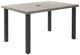 Homecrest™ Outdoor Living Customizable Shadow Rock Aluminum/Stone 42" x 62" Rectangular Outdoor Balcony Table with Umbrella Hole-0