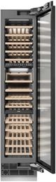 ZLINE Autograph Edition 18 in. 9 Cu. Ft. Panel Ready Right Hinge Triple Zone Column Wine Cooler with Champagne Bronze Accents-2