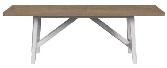 Flexsteel® Melody Gray/White Rectangular Dining Table-1