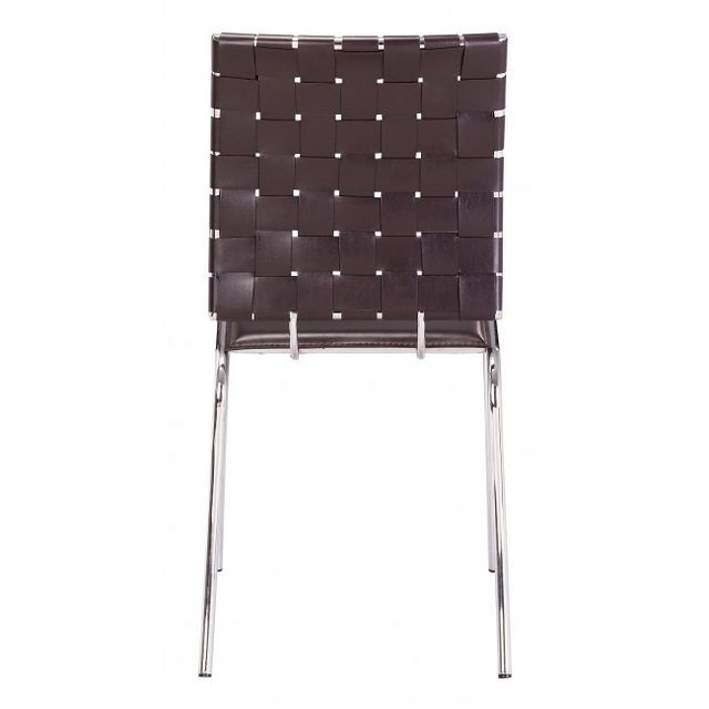 Zuo® Modern Criss Cross Espresso Dining Chair-1