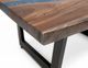 International Furniture Direct Zaphiro Brown Top Cocktail Table with Black Base-5