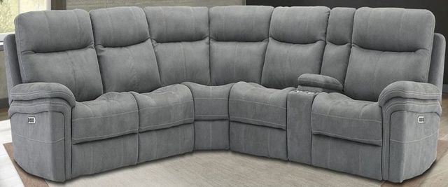 Parker House® Mason 6-Piece Carbon Power Curved Reclining Sectional-0