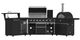 FORNO® Alta Qualita 4 Burner 145" Black Outdoor Kitchen Kit-4