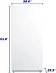 Element® 13.8 Cu. Ft. White Upright Freezer-1
