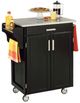 homestyles® Cuisine Cart Black Kitchen Cart-1
