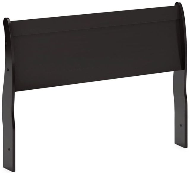 Signature Design by Ashley® Huey Vineyard 2-Piece Black Queen Sleigh Headboard Bed with Dresser-2