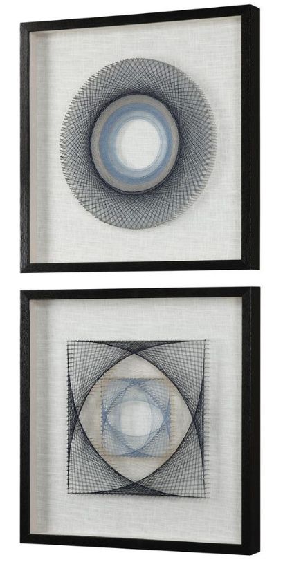 Uttermost® 2-Piece String Duet Shadow Boxes Wall Art Set-4
