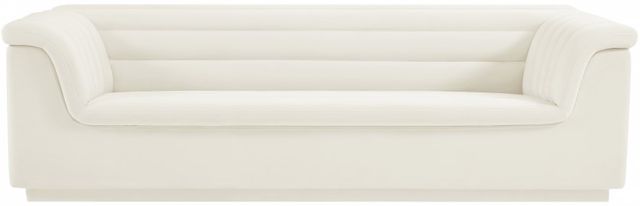 Meridian Furniture Cascade Cream Velvet Sofa-1