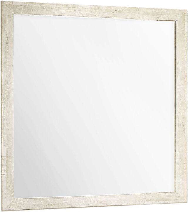 Monarch Specialties Inc. Bleached Oak Wall Mirror -0