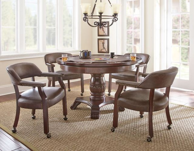 Steve Silver Co. Tournament Cherry Dining Arm Chair-1