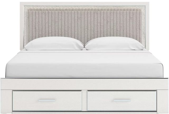 Signature Design by Ashley® Birmonton White Queen Upholstered Storage Panel Bed-2