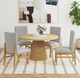 Elements International Portland 5-Piece Natural Round Dining Set-1