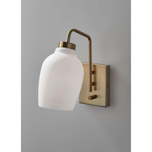 Adesso® Clara Antique Brass Wall Lamp-0
