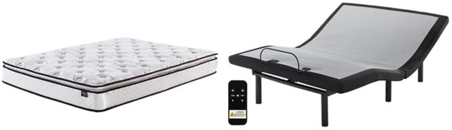 Sierra Sleep® by Ashley® Bonnell 2-Piece 10" Hybrid and Good Adjustable Base California King Mattress Set-0