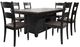 Jofran Inc. Madison County 7-Piece Vintage Black 42" Dining Set-0