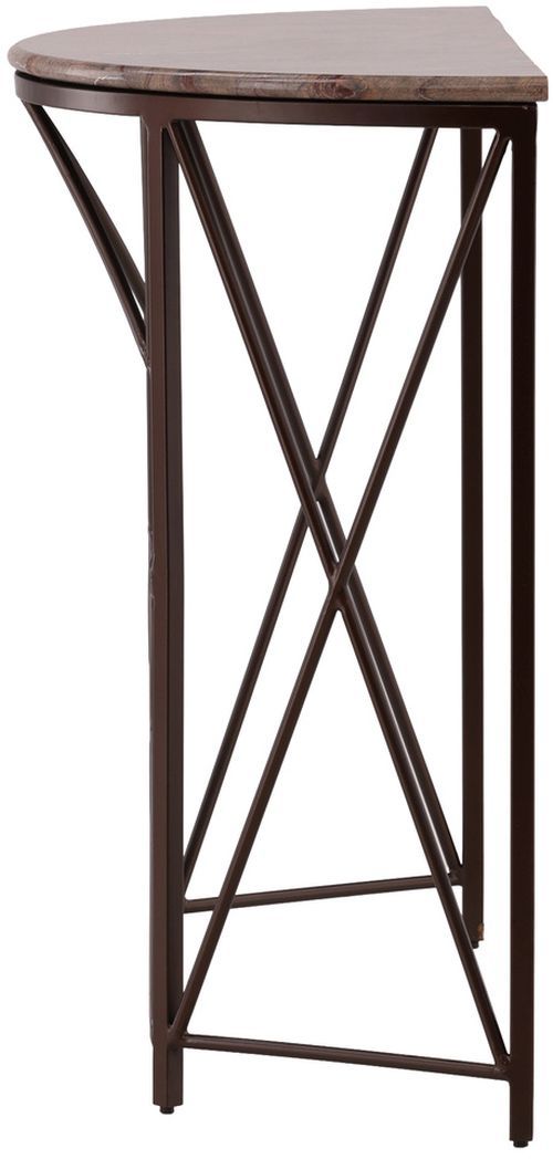 Furniture Classics Madaline Marble Top Console Table with Iron Base-2