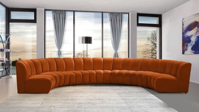 Meridian Furniture Infinity 7-Piece Cognac Modular Sectional-1
