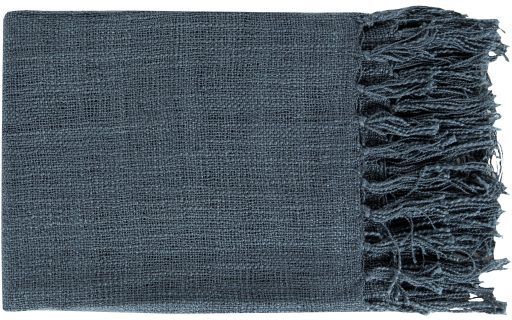 Surya Tilda Navy 59"x51" Throw Blanket-0