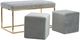 TOV Furniture by Inspire Me Home Decor 3 Piece Lila Tri Velvet Bench Set-0