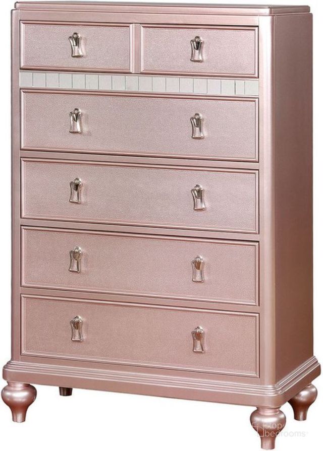 Furniture of America® Avior Rose Gold Chest-0