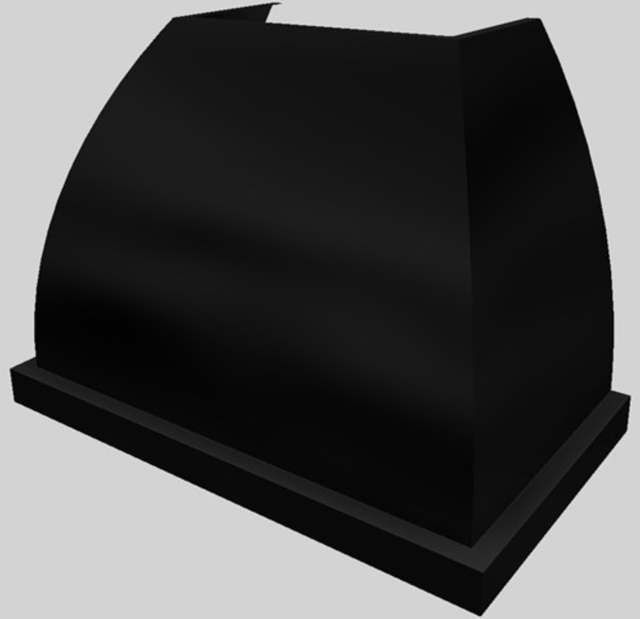 Vent-A-Hood® Designer Series 42" Black Wall Mounted Range Hood--1