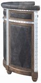 ACME Furniture Rahma Antique Ebony Bar Table with Aluminum/Brown Base -4