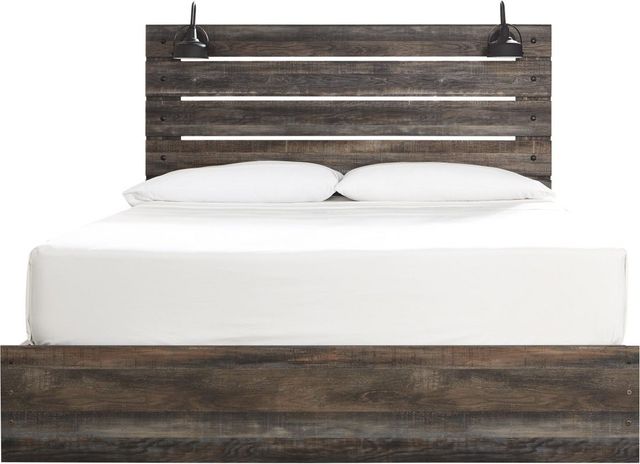 Signature Design by Ashley® Drystan Brown King 4-Drawer Storage Panel Bed-1