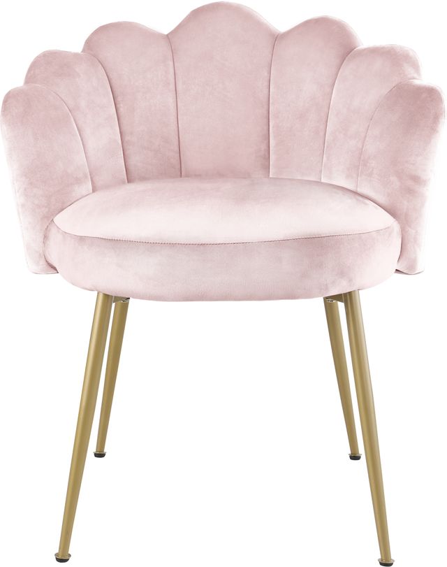 Meridian Furniture Claire Pink Velvet Dining Chair-1