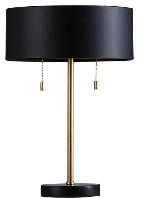 Renwil® Gillian Gold/Matte Black Table Lamp -0