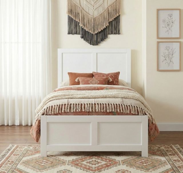 Homelegance® Galen White Twin Platform Bed-1