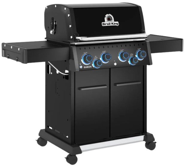 Broil King® Baron™ 490 4-Burner Black Freestanding Liquid Propane Grill-2