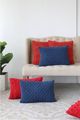 A & B Home Blue 14"x20" Knit Throw Pillow-2