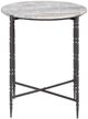 Crestview Collection Cassian Gray End Table with Black Base-2