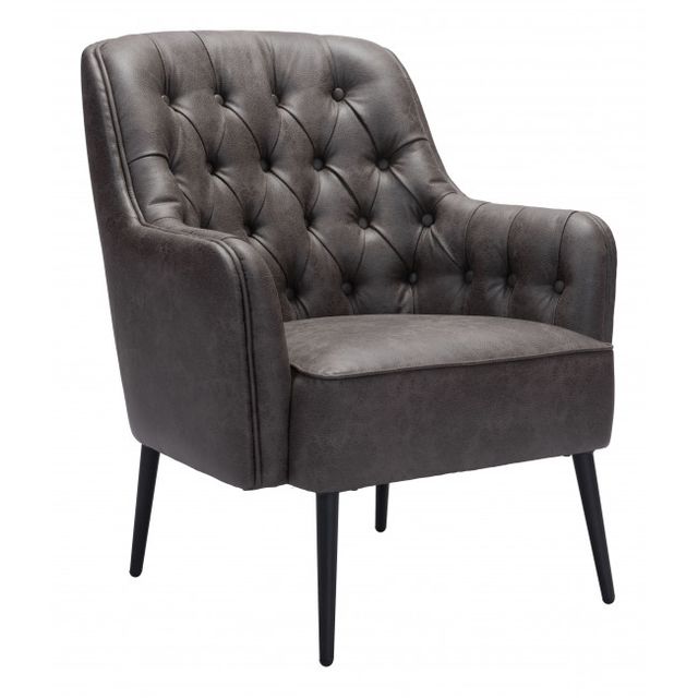 Zuo® Modern Tasmania Vintage Black Accent Chair-0