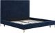 TOV Furniture Delilah Navy Queen Textured Velvet Bed-2