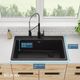 Elkay Quartz Classic® Black 33" x 22" x 9-1/2" Single Bowl Drop-In Sink-3