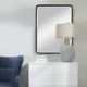 Uttermost® Crofton Satin Black Large Mirror-1