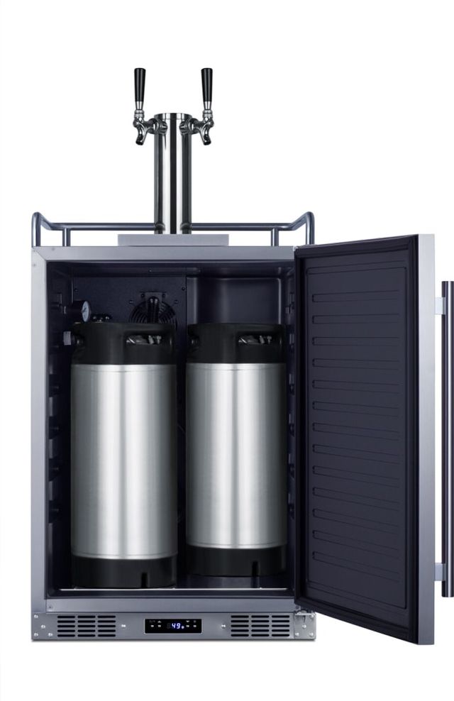Summit® 24" Stainless Steel Outdoor Cold Brew Coffee Kegerator -3