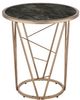 ACME Furniture Cicatrix Black Marble Top End Table with Champagne Base-3