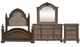 Liberty Furniture Carlisle Court 4-Piece Chestnut/Sand Queen Upholstered Poster Bedroom Set-0