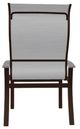 Telescope Casual Belle Isle Abalone/Kona Aluminum/Fabric Outdoor Sling Supreme Arm Chair with Cape Gray Rustic Polymer Arm Accent-3