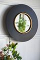 A & B Home Black/Gold Mirror with LED Light-2