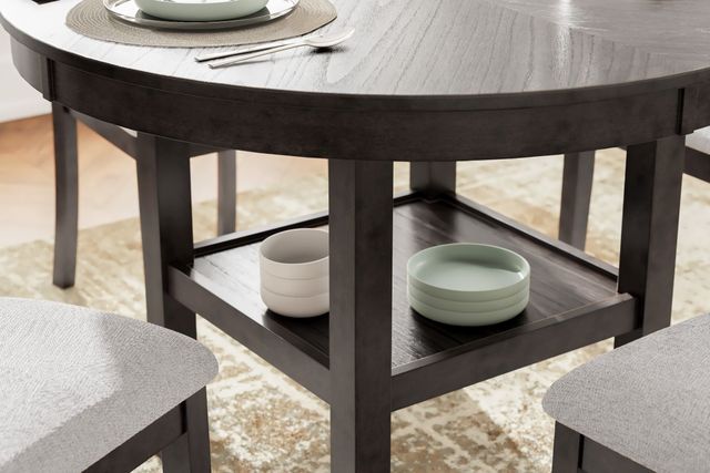 Signature Design by Ashley® Langwest 5-Piece Brown/Light Beige Dining Table Set-2