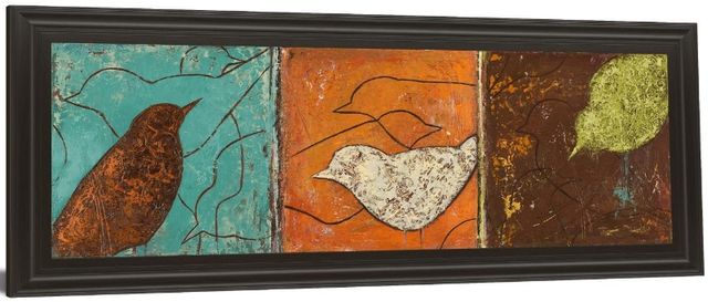 Classy Living Patricia Pinto Lovely Birds I 42"W Wall Art-3
