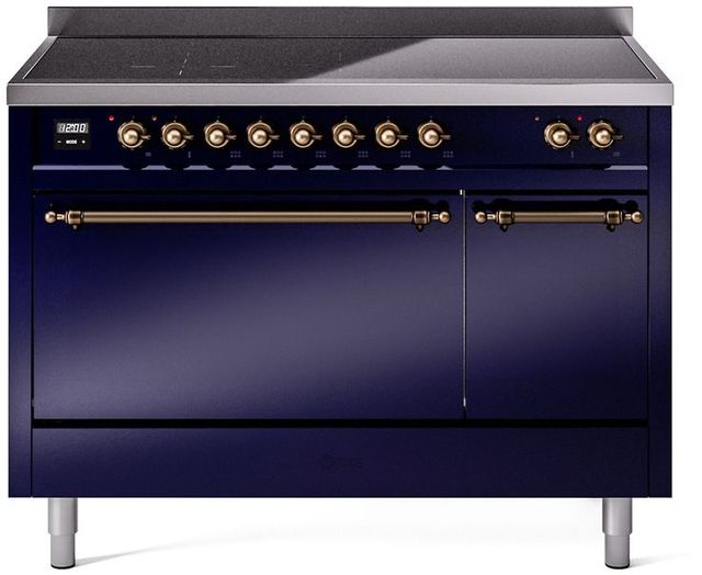 Ilve® Nostalgie II Series 48" Midnight Blue Pro Style Induction Range-0