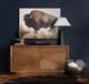 Crestview Collection Bolting Bison Brown Wall Art-1