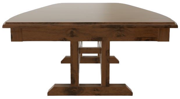 Mavin Customizable 38" x 84" Boat Extendable Dining Table with 2 Leaves-2